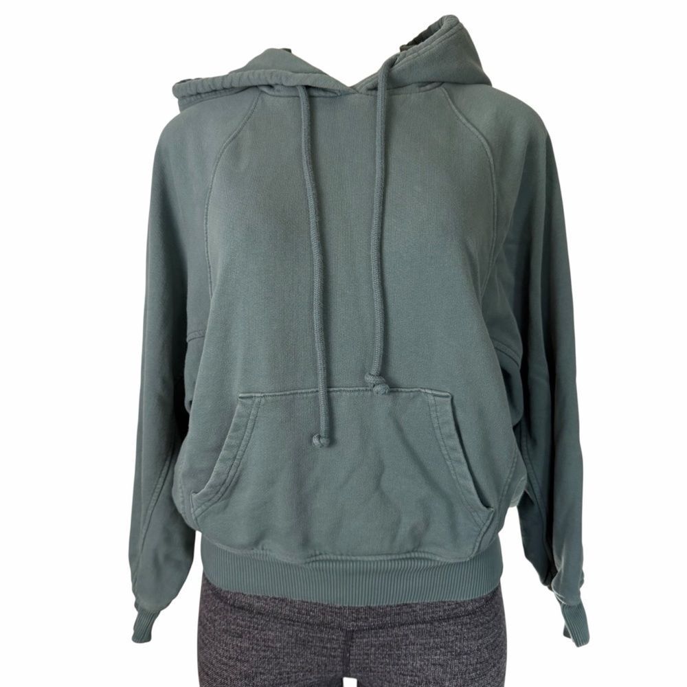 Madewell Women's Drawstring Pullover Hoodie Sage Green sweatshirt Size xxs